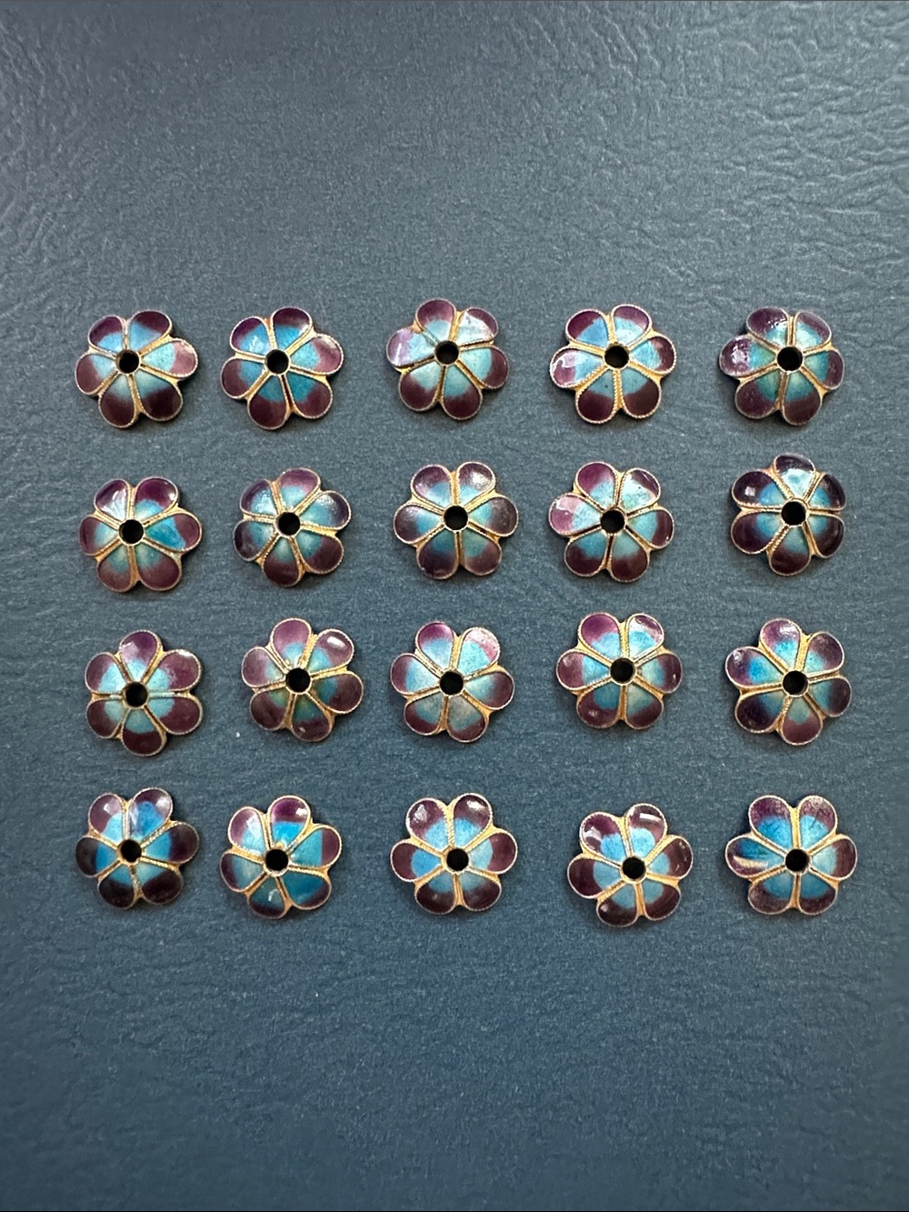 Rare Bundle of Metal Flowers